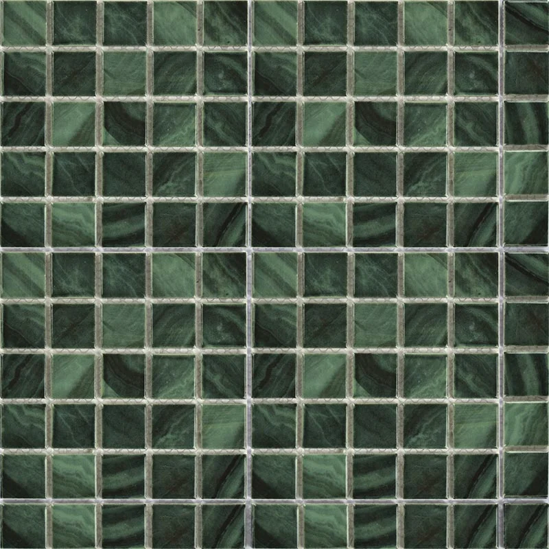 Green Color Mosaic Ceramic Swimming Pool Glass Mosaic Tile Ik25972/25973/25975/48972/48973