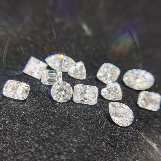 Piedras de moissanita sueltas Vvs de grado excelente de Gra Diamond en corte elegante Envío directo