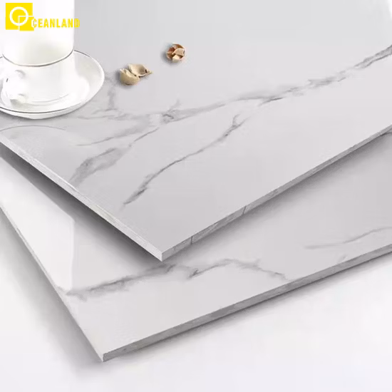 Azulejo de pared de baño de piso de cerámica de porcelana de mármol vitrificado pulido de Foshan