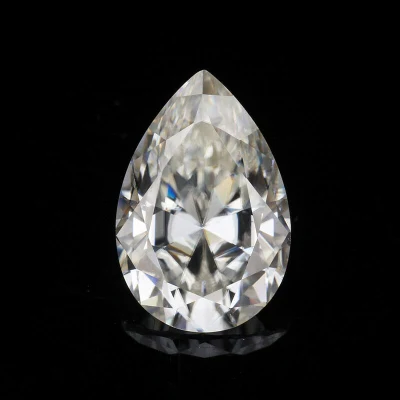 0.4CT 4X6mm Forma de pera Gh Color Vs Claridad Piedra de moissanita suelta