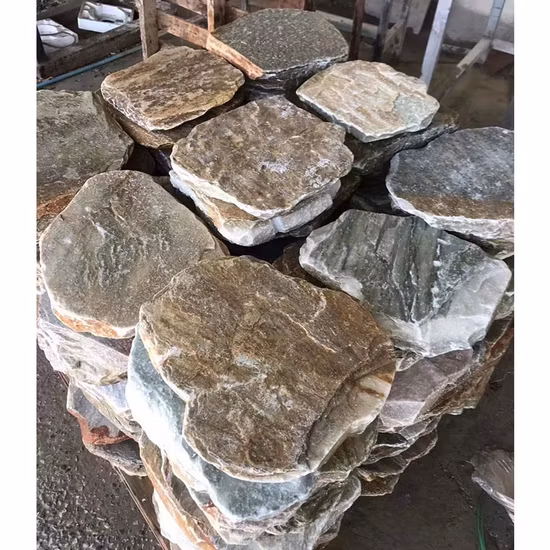Piedra de cultura natural de cuarzo oxidado para decoración del hogar Revestimiento de pared en forma de Z de pizarra apilada para panel de pared