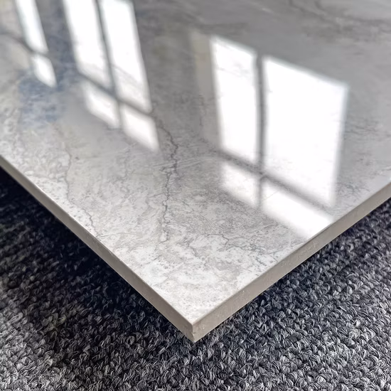 Buena calidad 800X800 Foshan moderno lujo blanco azul venas mármol porcelana esmaltada baldosas