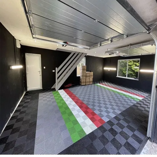 Baldosas modulares de garaje de 400 * 400 * 18 mm PP que se entrelazan